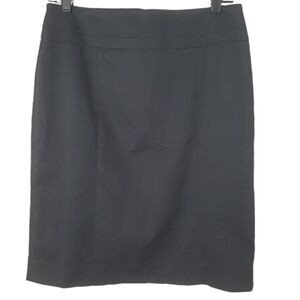 LOFT‎ NWT Women's Petite Classic Black Cotton Pencil Skirt